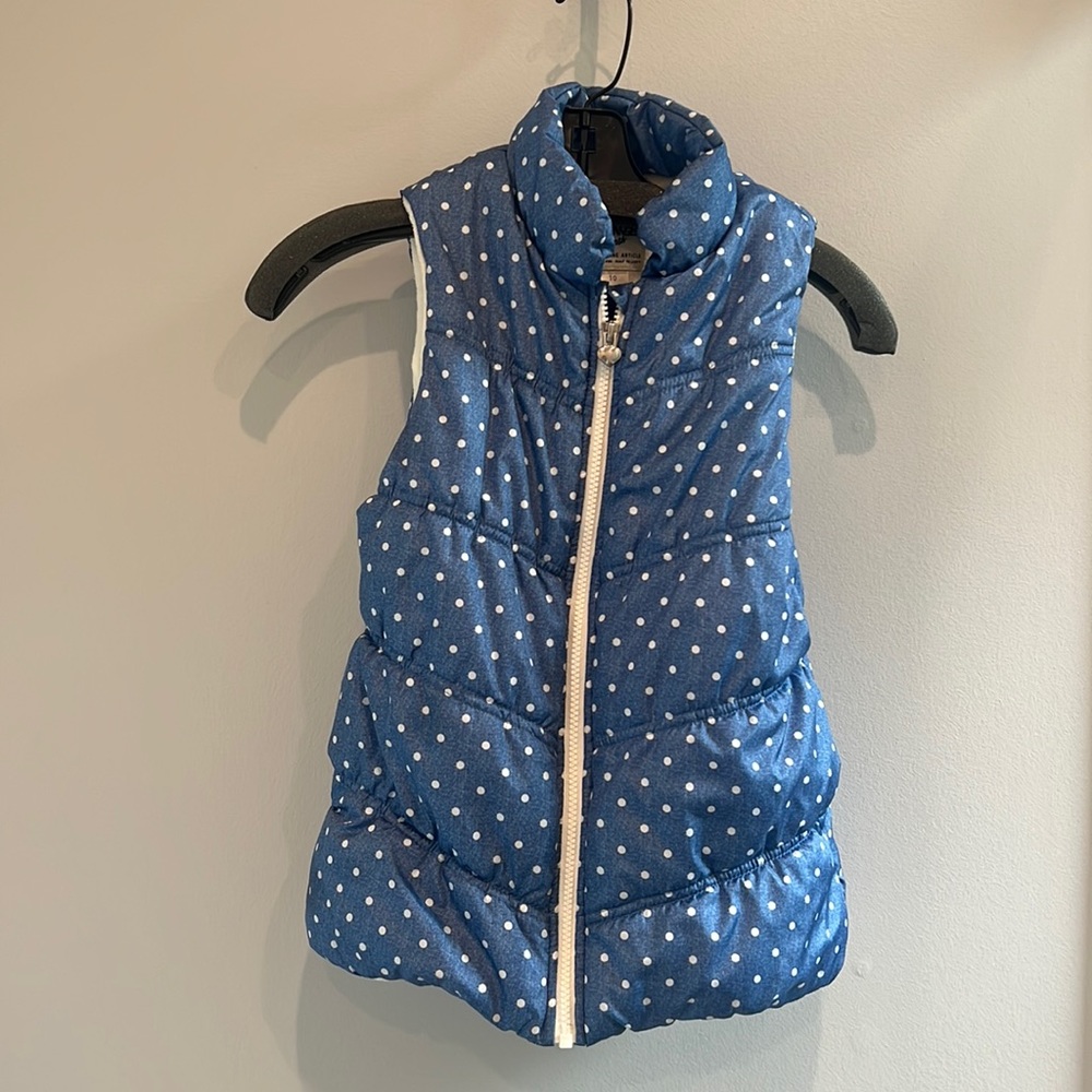 OshKosh BGosh fleece Polka dot  vest 10